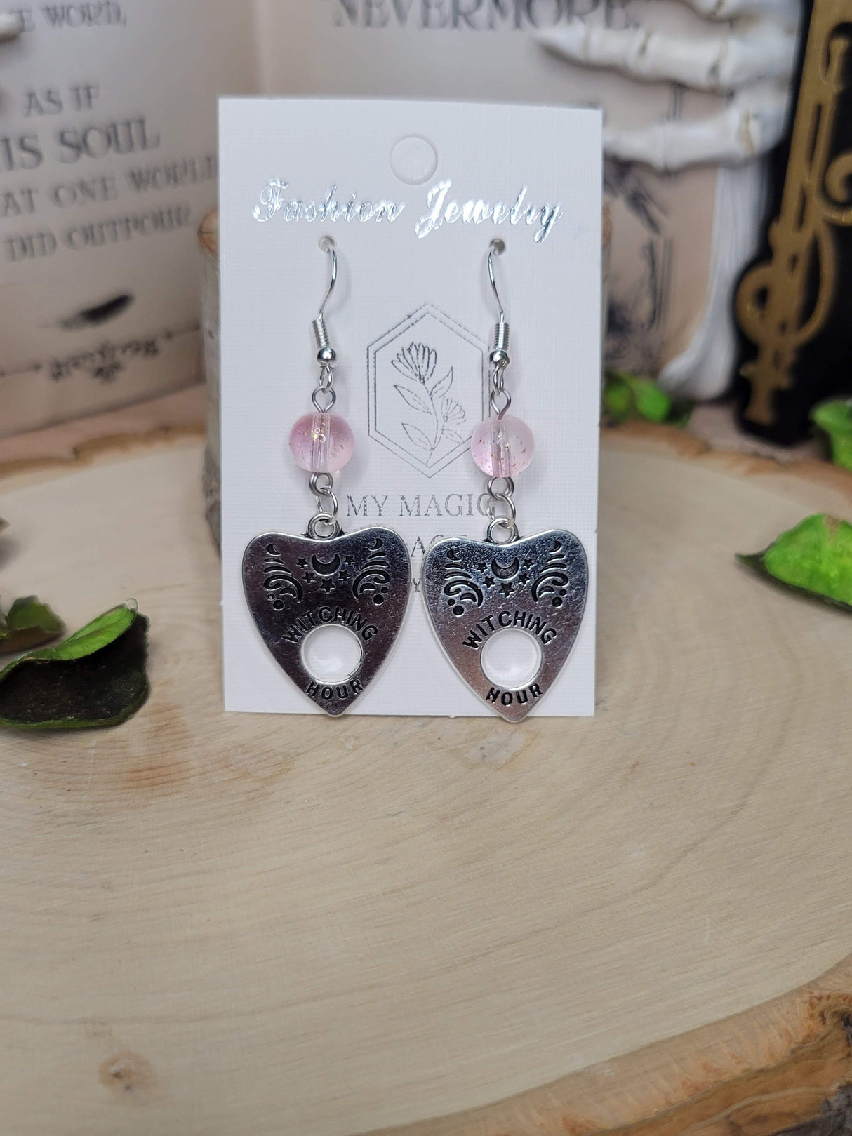 Planchette Earrings: Witching Hour Halloween Jewelry