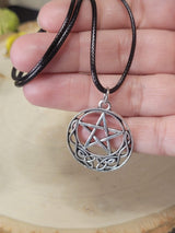 Witches Knot Pentagram Necklace: Protection Charm