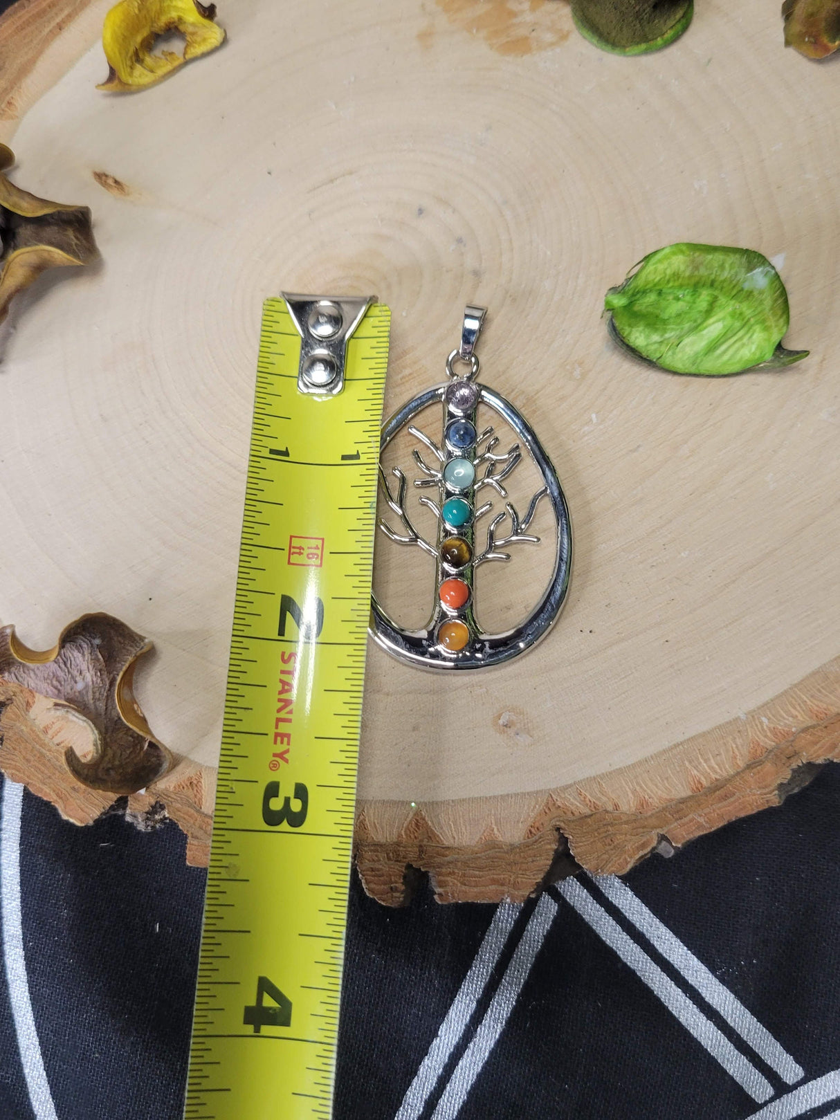 Tree of Life Chakra Stone Pendant Necklace