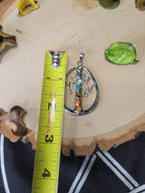 Tree of Life Chakra Stone Pendant Necklace
