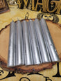 Silver Spell Candles, 6-Inch Taper Pack of 6, Handmade for Magic and Blessings