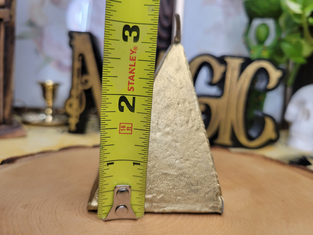 Gold Pyramid Candle: Abundance Spell Candle, 3'' Decoration