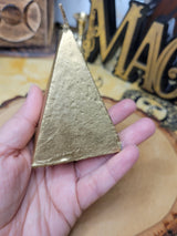 Gold Pyramid Candle: Abundance Spell Candle, 3'' Decoration