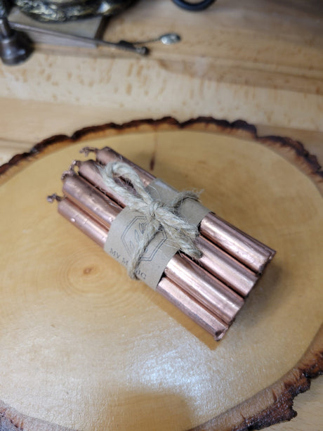 Gold, Silver & Copper Chime Candles: Spell Ritual Candles, Pack of 10