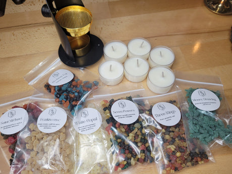 Adjustable Resin Burner Starter Kit: Altar Incense, Tea Lights