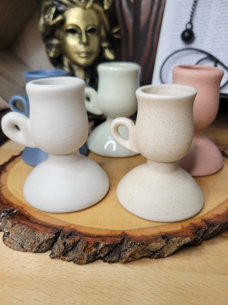 Handmade Ceramic Taper Candle Holder: Home Decor
