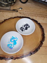 Handmade Moon Mushroom Trinket Dish: Ceramic Jewelry Holder
