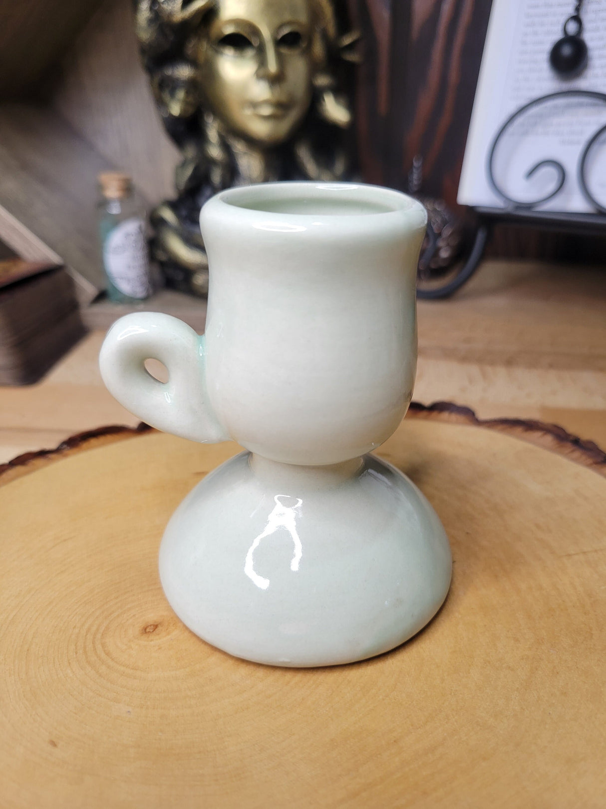 Handmade Ceramic Taper Candle Holder: Home Decor