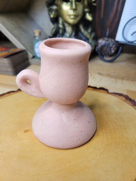 Handmade Ceramic Taper Candle Holder: Home Decor