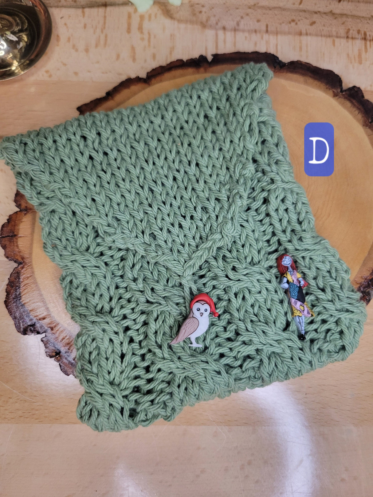 Handmade Knit Tarot Bag, Crystal Crochet Small Bag, Gift for Her