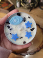 Evil Eye Protection Candle: Santal Scented Soy Candle, 4 oz Tin