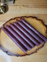 Handmade 6-Inch Brown Taper Candles: Spell Candles, Pack of 6