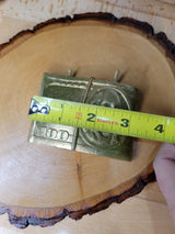 Handmade Green Money Candle: Manifest Abundance, Witchy Spell Candle