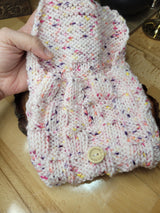 Handmade Knit Tarot Bag, Crystal Crochet Small Bag, Gift for Her
