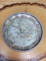 Soy Wax Moon Candle: Handmade Scented Flower Candle