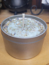 Soy Wax Moon Candle: Handmade Scented Flower Candle