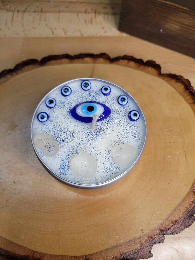 Evil Eye Candle Protection Candle Ritual Candle Evil Eye Protection Soy Candle Witch handmade Candle