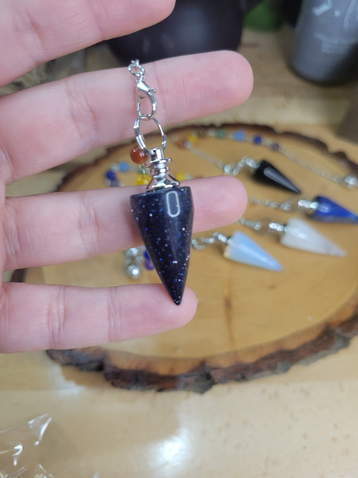 Seven Chakra Crystal Pendulum: Dowsing Divination Tool