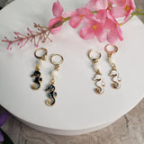 Seahorse Earrings – Mother of Pearl, Beach Jewelry