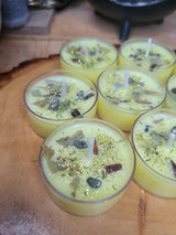 Prosperity Candle Set - Abundance Tea Light Candles for Wealth Drawing & Manifestation Rituals