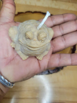 Handmade Palm Wax Frog Candle: Novelty Toad Candle
