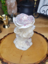 Hand-Shaped Palm Wax Candle: Rose Petal Flower Candle