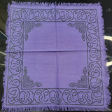 Purple Altar Cloth: Wiccan Witchcraft Decor (18" X 18")