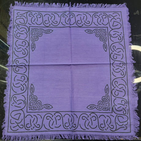 Purple Altar Cloth: Wiccan Witchcraft Decor (18" X 18")