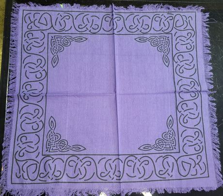 Purple Altar Cloth: Wiccan Witchcraft Decor (18" X 18")