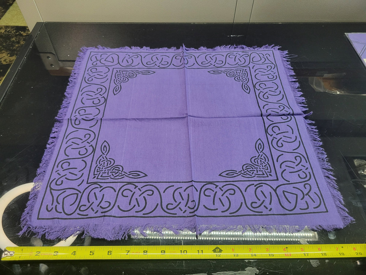 Purple Altar Cloth: Wiccan Witchcraft Decor (18" X 18")