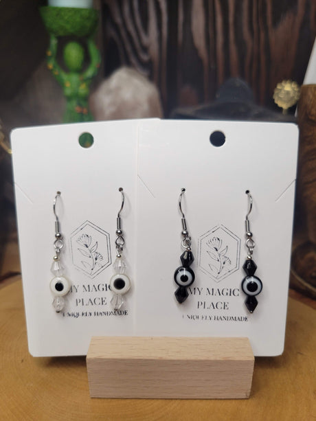 Colored Evil Eye Earrings: Protection Jewelry