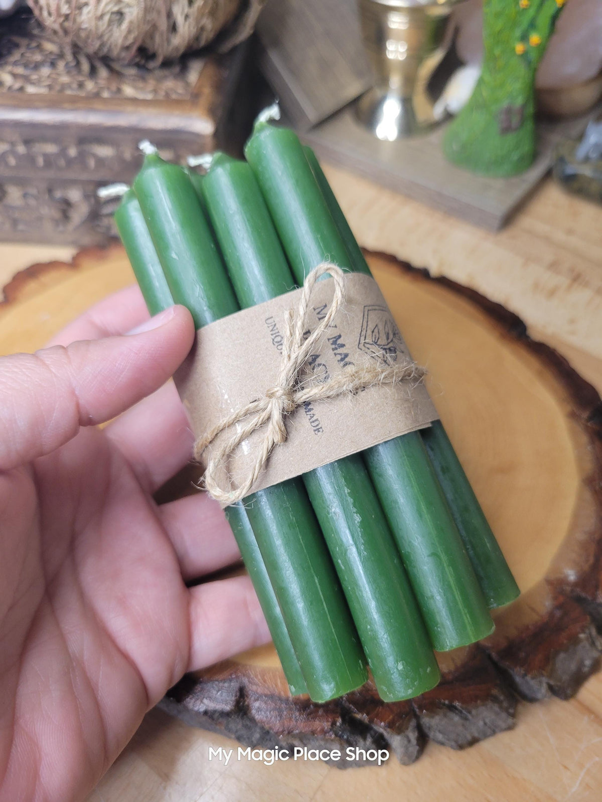 Chime Candles Set: 5" Unscented Spell Candles for Rituals - 10 Pack