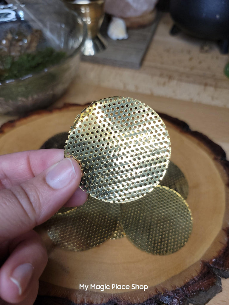 Brass Screen- Replacement screen for brass resin and loose incense burner