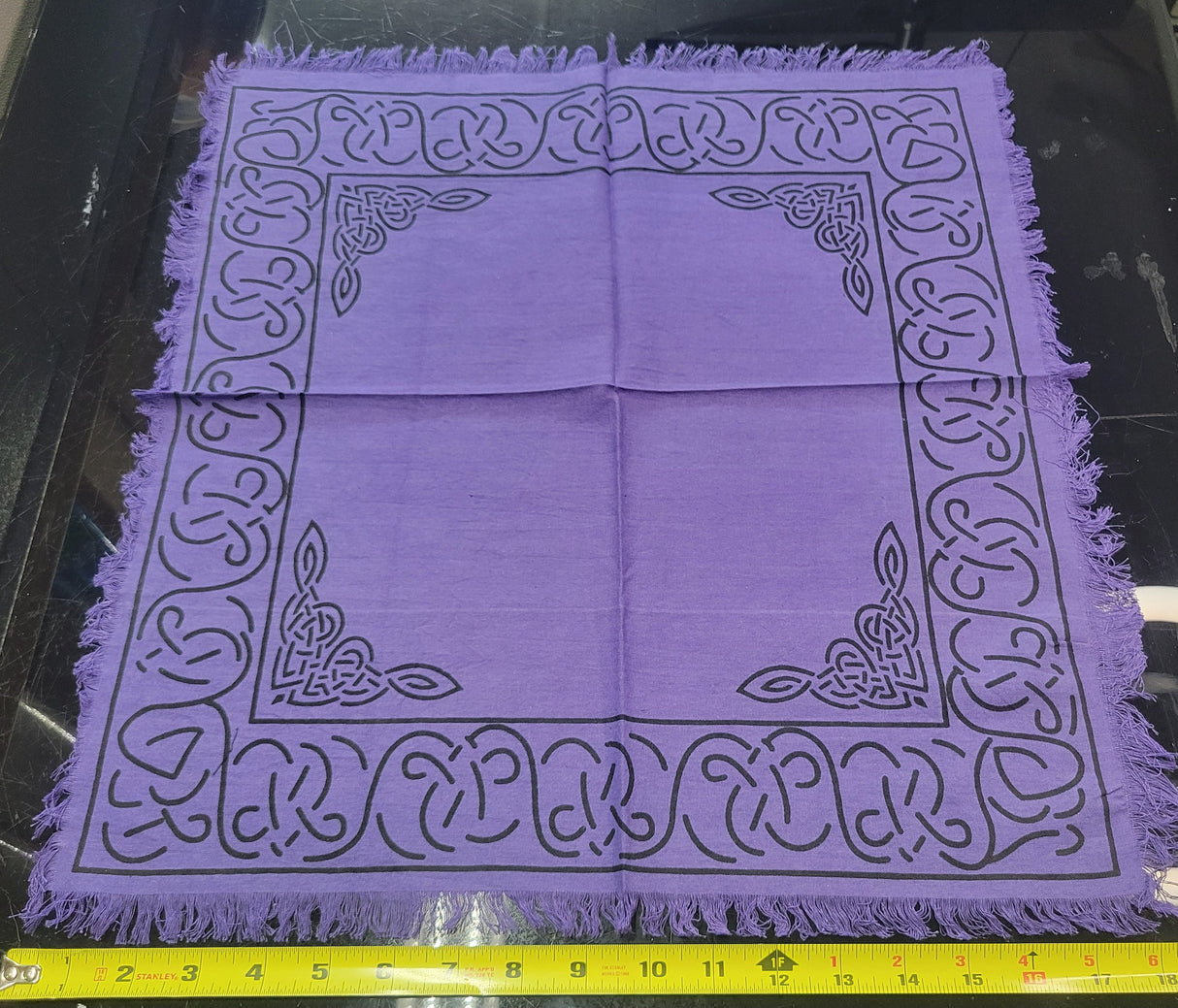 Purple Altar Cloth: Wiccan Witchcraft Decor (18" X 18")