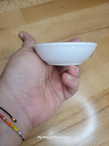 Handmade Ceramic Ring Dish: Gold Flower Trinket Dish