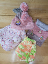 Handmade Knit Tarot Bag, Crystal Crochet Small Bag, Gift for Her