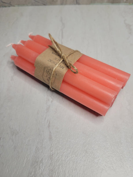 Chime Candles Set: 5" Unscented Spell Candles for Rituals - 10 Pack