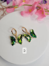 Butterfly Alloy Crystal Dangle Earrings - Unique Fashion Accessories for Women & Girls, Gift for Friends