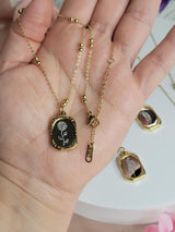 Birth Month Necklace Silver and Gold Tones Handcrafted Ideal for Anniversary, Gift for Women