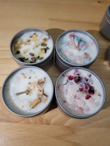 Crystal Infused Soy Candle | Floral Herbs, Ritual Decor