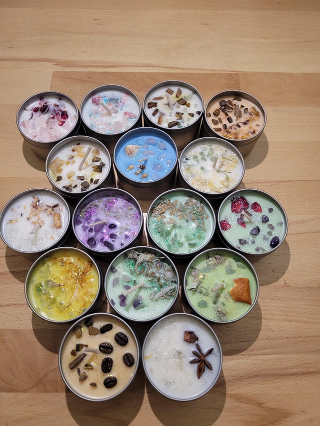 Crystal soy candles