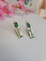 Green Witch Vine Earrings - Handcrafted Nature-Inspired Jewelry for Mystical Style - Ideal Gift for Witches