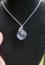 Wishing Necklace with Dandelion, Lucky Charm Jewelry for Positivity, Gift for Friends