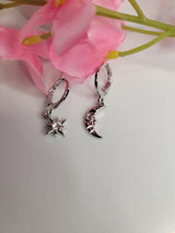 Star and Moon Earrings - Handcrafted Mismatched Drop Earrings – Trendy Jewelry Gift