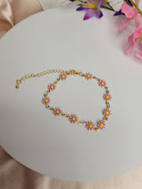 Daisy Necklace, Handcrafted Gold Flower Pendant for Women, Nature Lovers, Spring & Summer Accessory