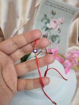 Evil Eye Bracelet, adjustable red string with protective charm, daily ward, spiritual jewelry