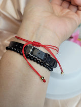 Evil Eye Bracelet, adjustable red string with protective charm, daily ward, spiritual jewelry