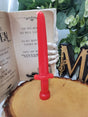 Sword Candle Red – Handcrafted Paraffin Wax Decor for Medieval Themed Events or Gifts