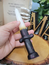 Sword Candle Black and White – Unique Wax Decor for Medieval Style Parties & Gift