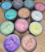 Small Zodiac Candles in Tin Jars, Handmade Scented Palm & Soy Wax, Ideal for Astrology